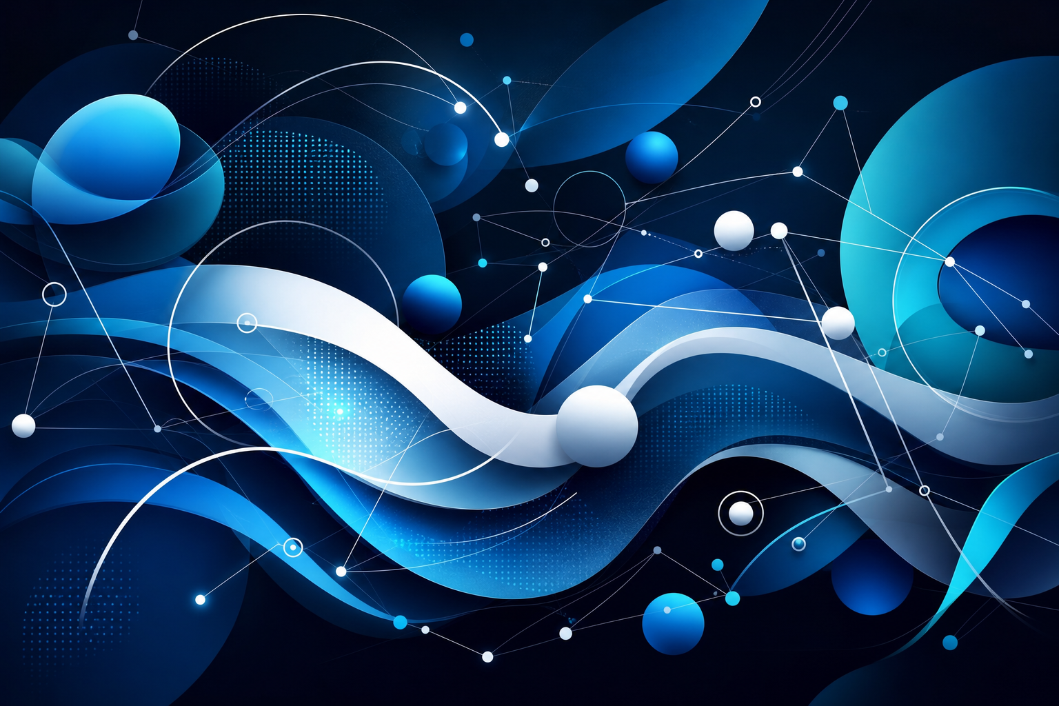 Illustrazione astratta di nodi e percorsi digitali interconnessi